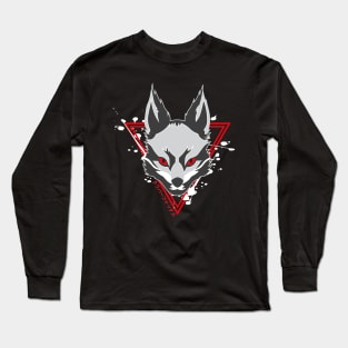 Japanese Fox Art Long Sleeve T-Shirt